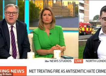 Ed Balls (left) sparked the backlash during a tense on-air exchange with antisemitism campaigner Dov Forman (right)