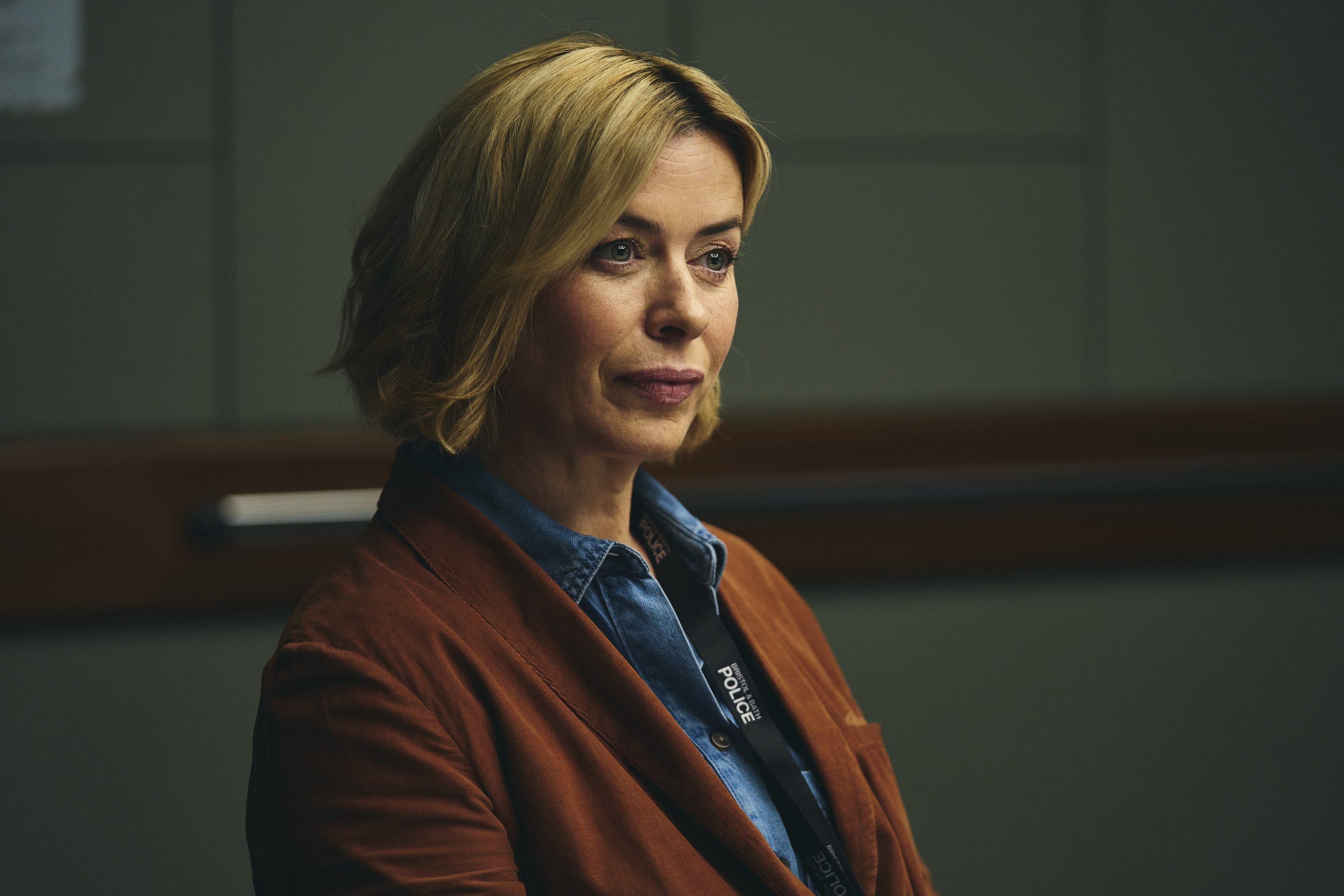 Eve Myles as Detective Annie Cassidy in the show "Gone".