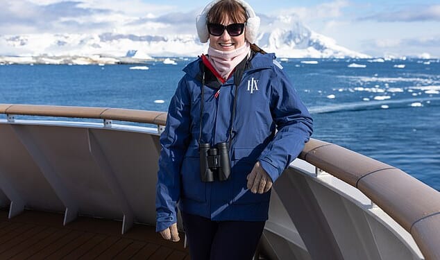 I was lucky enough to be invited on this 'once-in-a-lifetime' trip with HX Expeditions. Pictured: The morning I woke up on a ship surrounded by icebergs