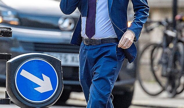 Morgan McSweeney (pictured on September 23, 2025) gave the 999 call handler the wrong address - and failed to tell the police of his high-profile job, or that the phone taken was likely to have confidential information