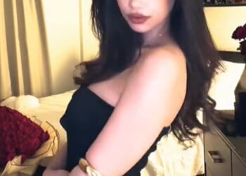 Influencer Alma Verseau (pictured), from Dubai, has shared her experience of travelling to Iran for a nose job and getting stuck in a conflict zone on TikTok