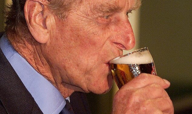 On his final night, Prince Philip outwitted his nurses to sneak off for a refreshing pint of beer