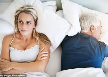 Social media is filled with middle-aged women bemoaning partners who have let themselves go in every physical respect (picture posed by models)