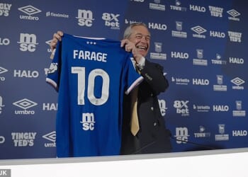 Ipswich Town have hit back after receiving criticism for hosting Nigel Farage at Portman Road
