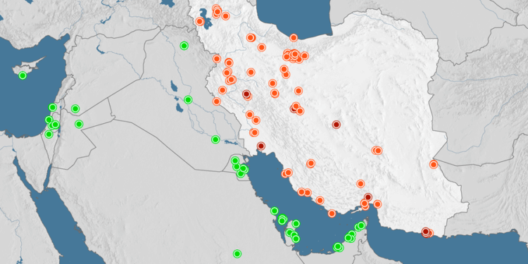 Iran War map: Conflict widens in the Middle East