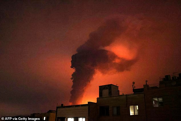 Explosions erupt following strikes at Shahran Oil Refinery in Tehran on March 7, 2026