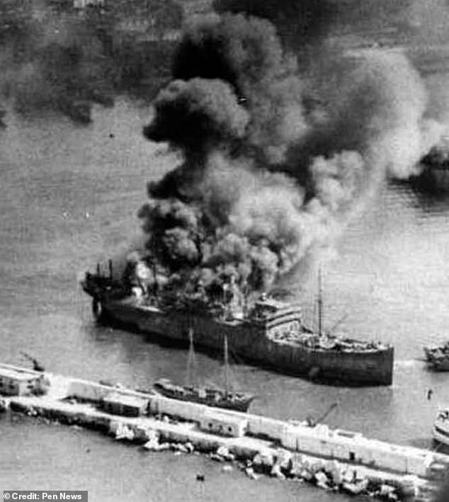 The SS Richard Montgomery crossed the Atlantic without incident, but ran aground off the coast of Kent on on August 20, 1944