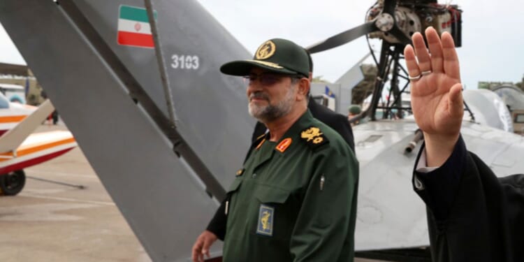 IRGC Navy commander Alireza Tangsiri walks in the southern port city of Bandar Abbas, Iran on Feb. 2, 2024.