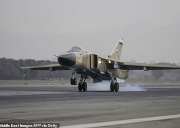 According to sources from CNN , Iran sent two Soviet-era Su-24 tactical bombers toward al-Udeid Air Base on Monday morning (File image of an Iranian SU-24)
