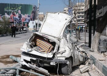 Israeli special forces are carrying out 'extraordinary missions' in their fight against Iran, the country's Air Force chief said on Wednesday (Pictured: A car destroyed in Tehran, the Iranian capital)