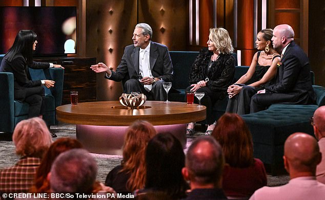 Her headline interviewee was Jeff Goldblum. Then there was Jennifer Saunders and Vanessa Williams, plus comedian Tom Allen