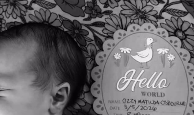 Jack Osbourne's wife Aree gives birth as couple name newborn daughter after late rockstar Ozzy Osbourne in heartfelt tribute