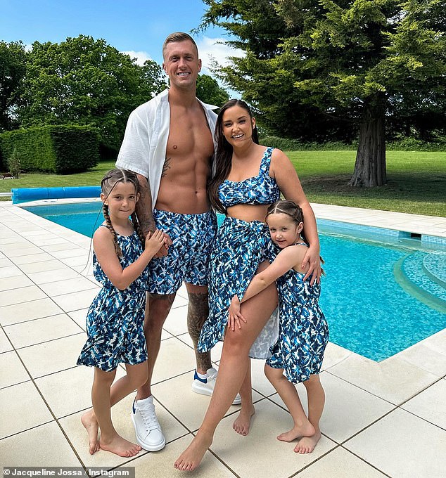 The couple, who raise young daughters Ella, 11, Mia, seven, exchanged vows in 2017 after dating for four years. Dan also has son Teddy, 11, from a previous relationship