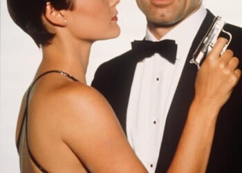 Timothy Dalton became an international icon when he took on the role of James Bond in the 1980s; he is seen with 'Bond girl' Carey Lowell in 1989's Licence To Kill