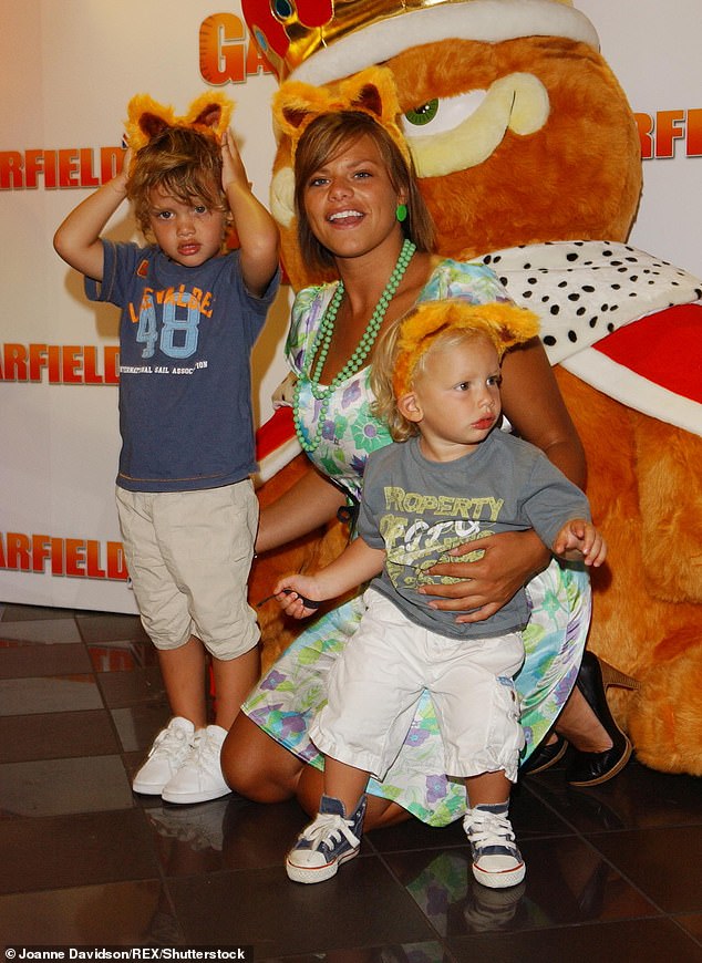 Jade pictured with Freddy and Bobby in 2006