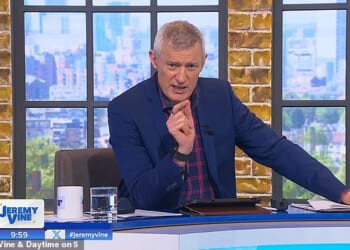 Jeremy Vine has been ridiculed by viewers for 'going full Alan Partridge' after he made a toe-curling blunder live on his Channel 5 show