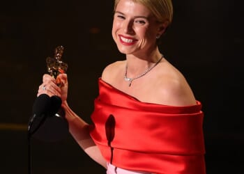 Jessie Buckley shared the name of her daughter for the first time while accepting the award for Best Actress at the Oscars on Sunday evening in Los Angele