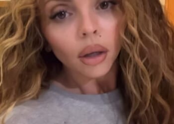 Jesy Nelson has revealed her twin daughters have been fitted with leg splints as she shared an emotional update on their health battle on Thursday