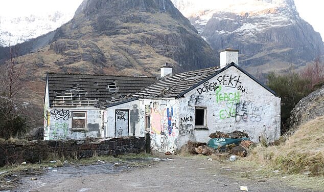 Pictured: The former home of paedophile Jimmy Savile in the Scottish Highlands