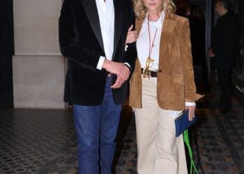 Jocelyn Wildenstein's former partner, Lloyd Klein, 58, stepped out with a mystery woman at the Costes party in Paris on Tuesday - one year on from the socialite's death aged 84
