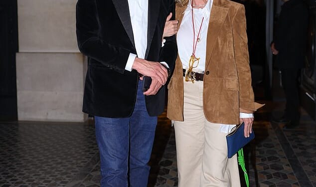 Jocelyn Wildenstein's former partner, Lloyd Klein, 58, stepped out with a mystery woman at the Costes party in Paris on Tuesday - one year on from the socialite's death aged 84