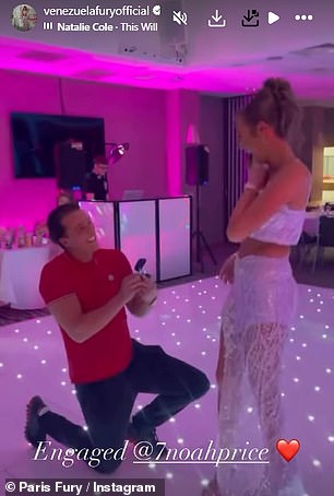 The Gypsy King's daughter was proposed to during her sixteenth birthday celebrations (above)