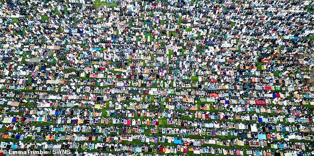 Worshippers in Small Heath Park, Birmingham. As a former Muslim, I feel compelled to point out Islam does not require mass public prayer in civic squares, writes Khadija Khan