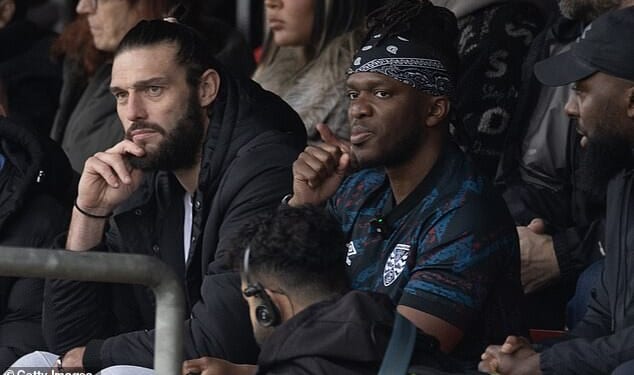 KSI has appointed Andy Carroll as the new Dagenham & Redbridge interim boss - the pair were seen watching the team during a win over Dorking earlier this month
