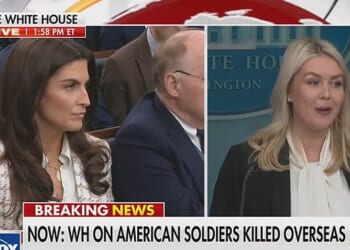 Collins asked whether the administration believes the press should avoid prominently covering the deaths of troops in Trump’s war in the Middle East