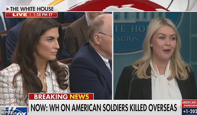 Collins asked whether the administration believes the press should avoid prominently covering the deaths of troops in Trump’s war in the Middle East