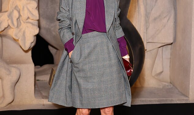 Kate Moss, 52, cut a sophisticated figure as she led the stars at Saint Laurent's Paris Fashion Week show on Tuesday night