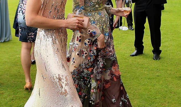 The Princess of Wales with Rose Hanbury the Marchioness of Cholmondeley attending an event at Houghton Hall
