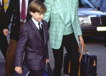 The Princess of Wales opted not to post a Mother's Day message after the Prince of Wales's emotional tribute to Diana yesterday. William, 43, shared a never-before-seen image of his late mother (they are seen here together in a photo from 1993)