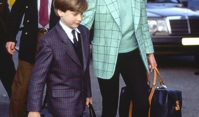 The Princess of Wales opted not to post a Mother's Day message after the Prince of Wales's emotional tribute to Diana yesterday. William, 43, shared a never-before-seen image of his late mother (they are seen here together in a photo from 1993)