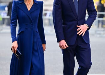 The Princess of Wales was the epitome of spring style in a bright blue ensemble for today's Commonwealth Day service