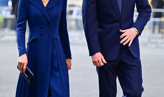 The Princess of Wales was the epitome of spring style in a bright blue ensemble for today's Commonwealth Day service