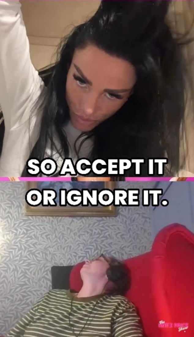 Sophie told Katie her decision had 'traumatised us all' and admitted that the last time they had tried to record the podcast, they had fallen out over it and Katie had hung up on her sister