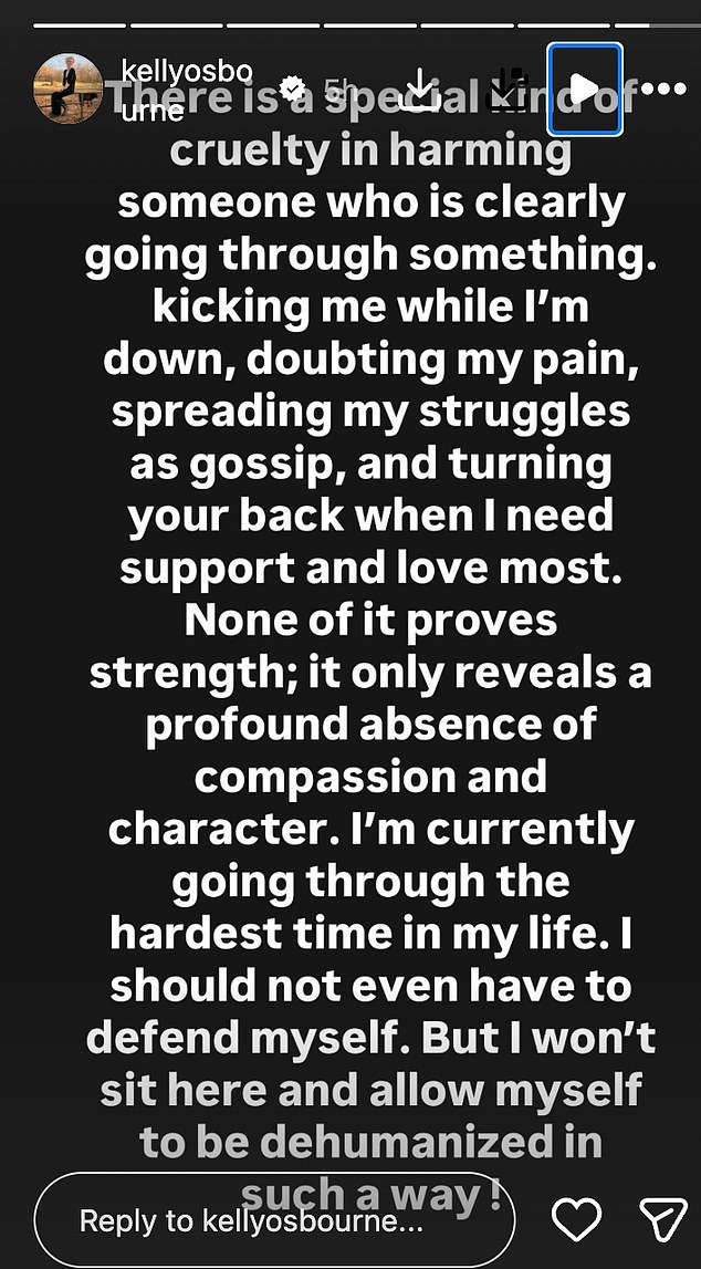 But as well as celebrating Ozzy's life during the evening, Kelly, 41, also was subject to negative comments about her appearance