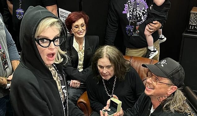 Kelly Osbourne has split from her fiancé Sid Wilson as she continues to struggle with the death of her father, Ozzy Osbourne (pictured July 2025)