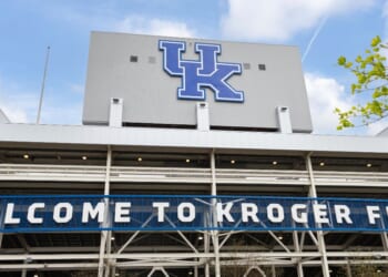 Kroger Field at the University of Kentucky in Lexington, Kentucky, on April 12, 2024.