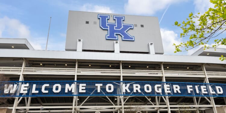 Kroger Field at the University of Kentucky in Lexington, Kentucky, on April 12, 2024.