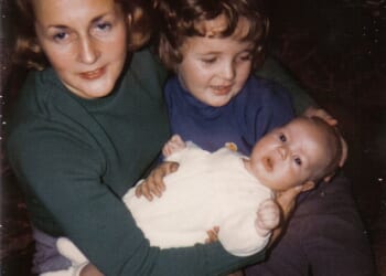 Doting Mum Renee MacRae with  three-month-old Andrew and oldest son Gordon