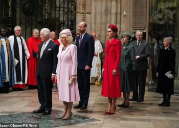 The Royal Family at the Commonwealth Day service at Westminster Abbey on March 10, 2025