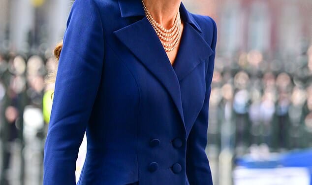 The Princess of Wales arriving Commonwealth Day Service of Celebration at Westminster Abbey