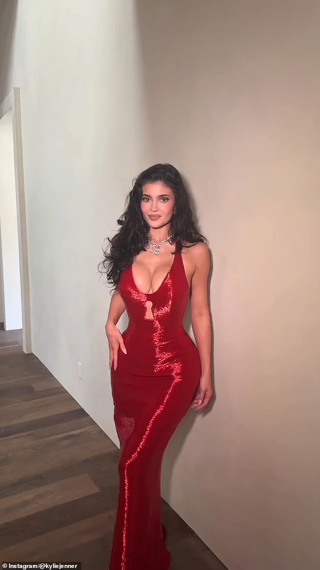 The 28-year-old reality star stunned her following with her curve-clinging dress