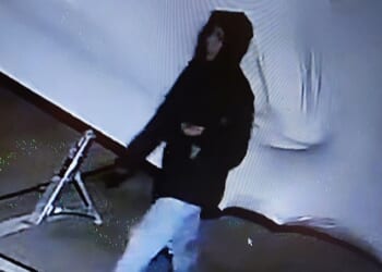 Police have issued a new CCTV image showing a person, believed to be Vitoria Figueiredo Barreto, apparently jumping over a fence into the boatyard just after midnight on March 4