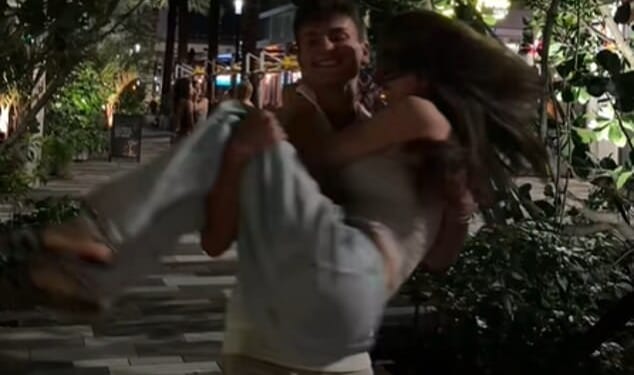 Liam Payne's girlfriend Kate Cassidy jumped into the arms of a mystery man in a sweet TikTok video, 17 months on from the star's death