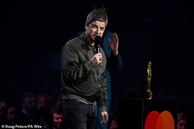 It comes after Noel praised his brother Liam while he accepted the Songwriter of the Year gong at the 2026 BRIT Awards