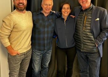 The cast of Line Of Duty gathered to do a first readthrough of series seven AC-12 trio Martin Compston, Vicky McClure and Adrian Dunbar posed for a photo with guest lead Robert Carlyle