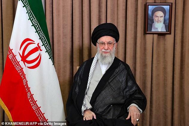 Ali Khamenei’s, pictured last year in Tehran, dead hand could remain on the tiller for a while yet